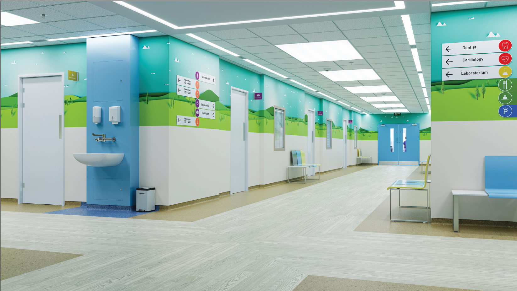 British flooring manufacturer Altro uses Vinnolit GreenVin® PVC for the production of floor coverings used in schools, for example. GreenVin® PVC is produced with renewable power and saves around 25% CO2 compared to conventionally produced ®Vinnolit PVC. (Photo: Altro)